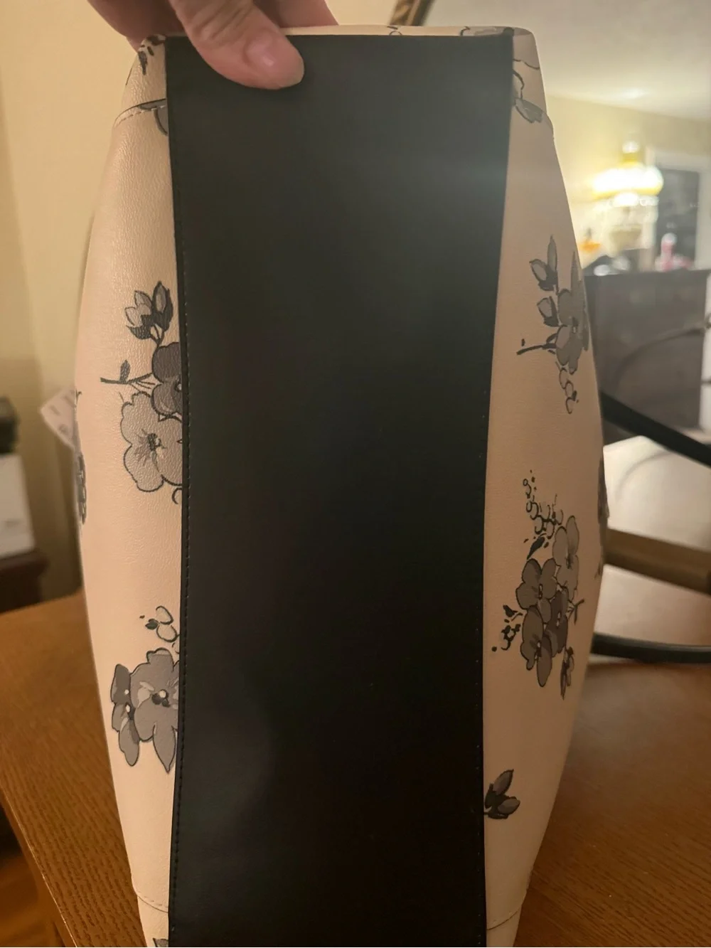 Coach Cream Floral Tote with Fairytale Print